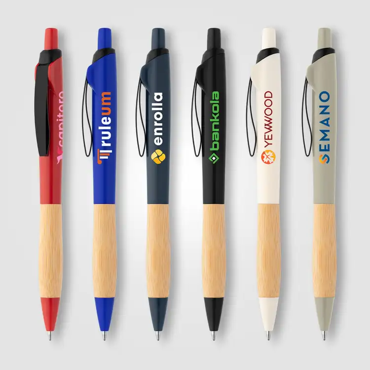 Crest Recycled Plastic FSC Bamboo Grip Pen