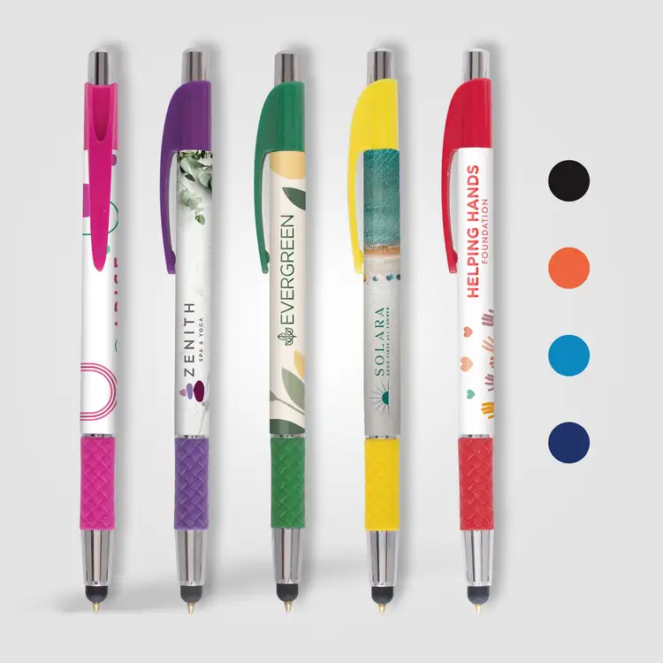 Elite Slim Chrome Basket Weave Stylus Pen