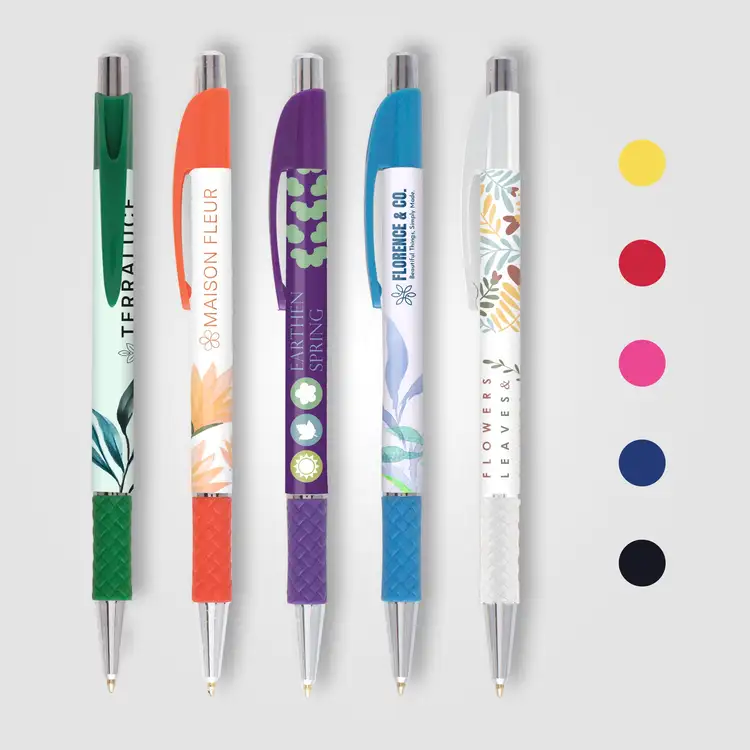 Stylo Elite Slim Chrome à prise tressée