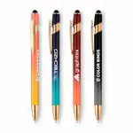 Stylo Ellipse Ombre avec stylet et accents or rose