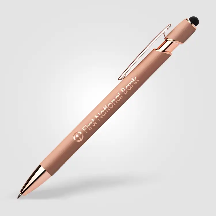 Ellipse Softy Rose Gold Classic Stylus Pen - Laser #7