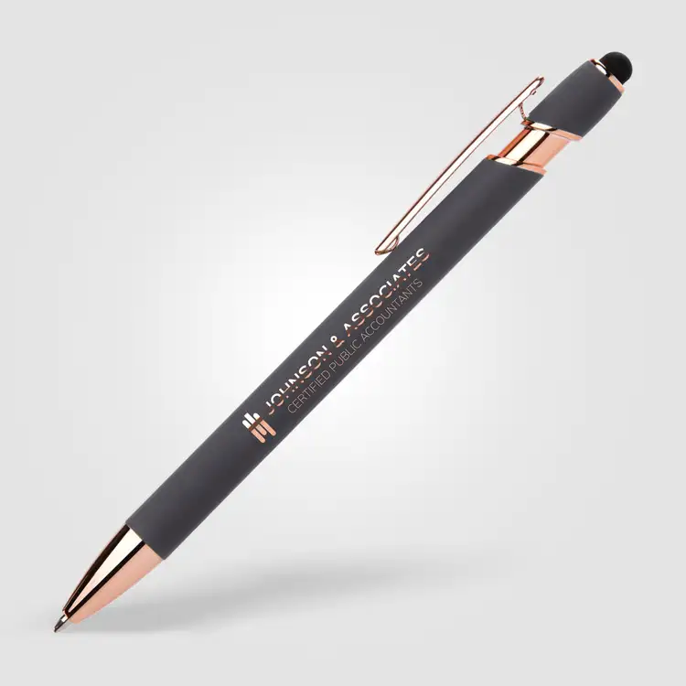 Ellipse Softy Rose Gold Classic Stylus Pen - Laser #8