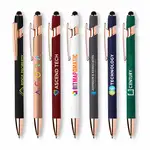Stylo Ellipse Softy Classic avec stylet et accents or rose