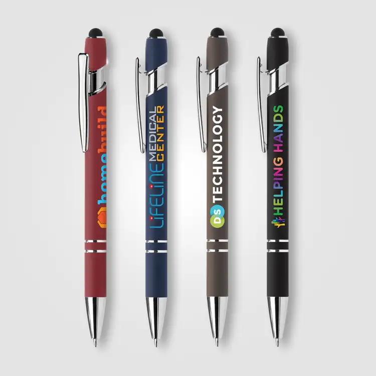 Stylo Ellipse Softy en aluminium recyclé avec stylet et encre antifraude #2