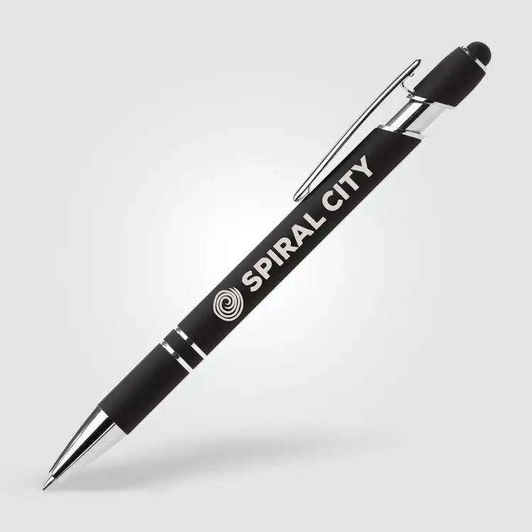 Stylo Ellipse Softy en aluminium recyclé avec stylet et encre antifraude #3