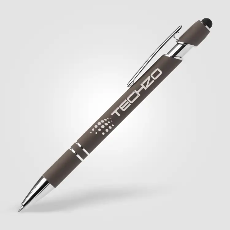 Stylo Ellipse Softy en aluminium recyclé avec stylet et encre antifraude #5