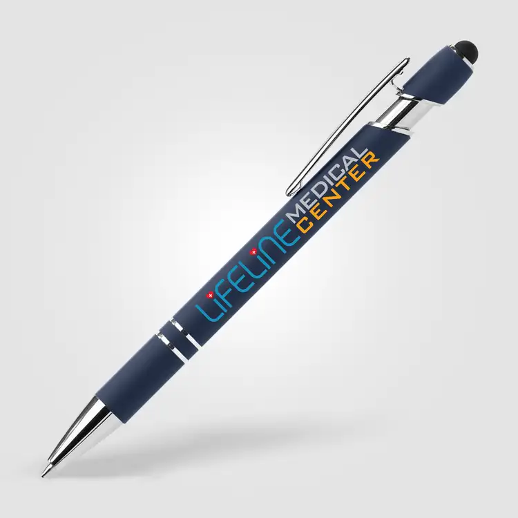 Stylo Ellipse Softy en aluminium recyclé avec stylet et encre antifraude #8