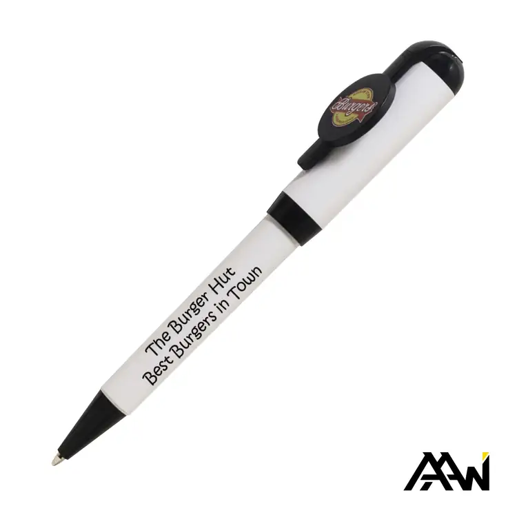 Jumbo Billboard White Twist Pen with Multicolor Print #2