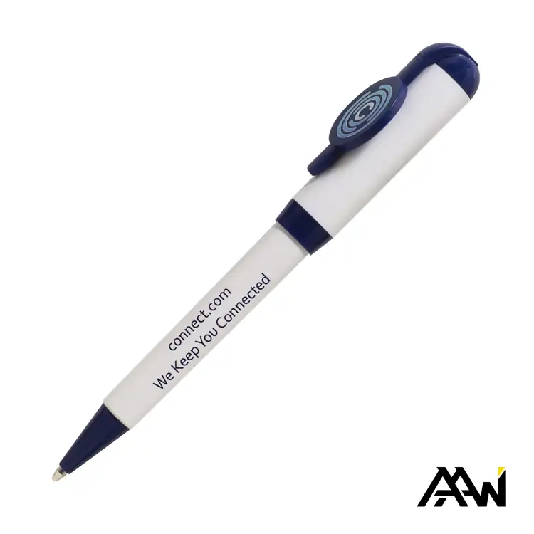 Jumbo Billboard White Twist Pen with Multicolor Print #3