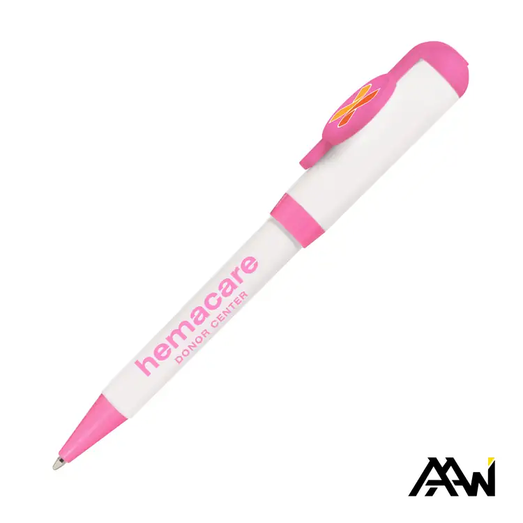 Jumbo Billboard White Twist Pen with Multicolor Print #4