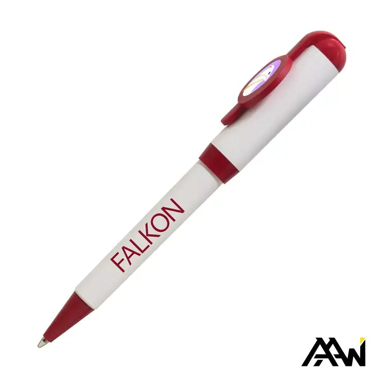 Jumbo Billboard White Twist Pen with Multicolor Print #5