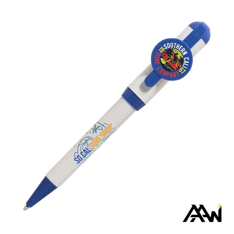 Jumbo Billboard White Twist Pen with Multicolor Print #6