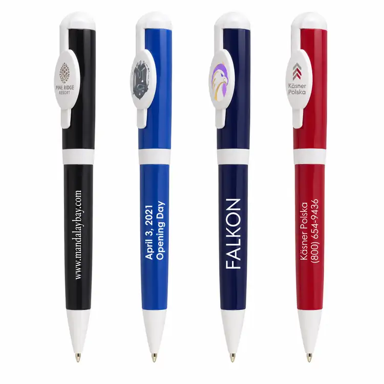 Jumbo Billboard Coloured Twist Pen with Multicolor Print