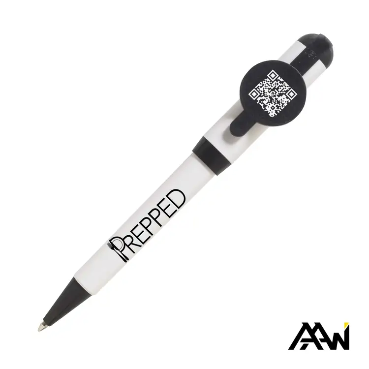 Jumbo QR Billboard White Twist Pen with Coloured Accents #2