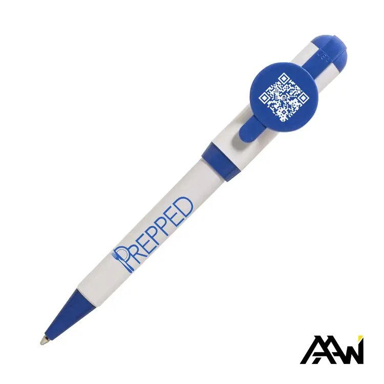 Jumbo QR Billboard White Twist Pen with Coloured Accents #3