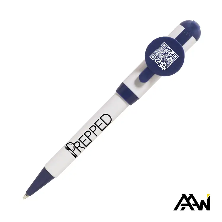Jumbo QR Billboard White Twist Pen with Coloured Accents #4