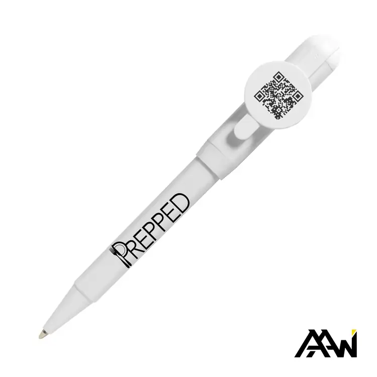 Jumbo QR Billboard White Twist Pen with Coloured Accents #7