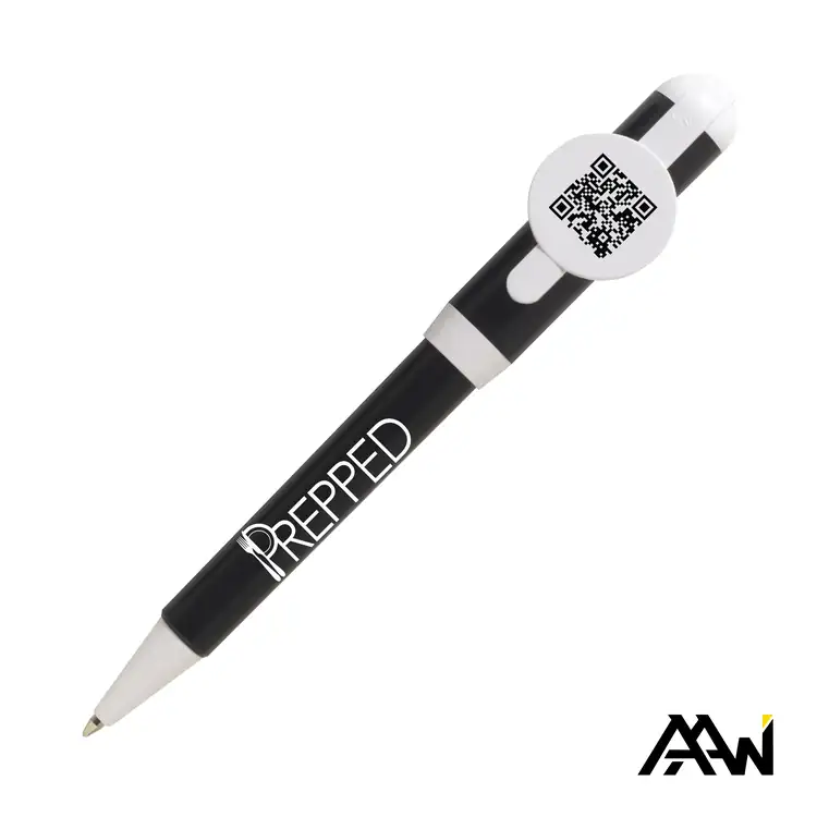 Jumbo QR Billboard Coloured Twist Pen with White Accents #2