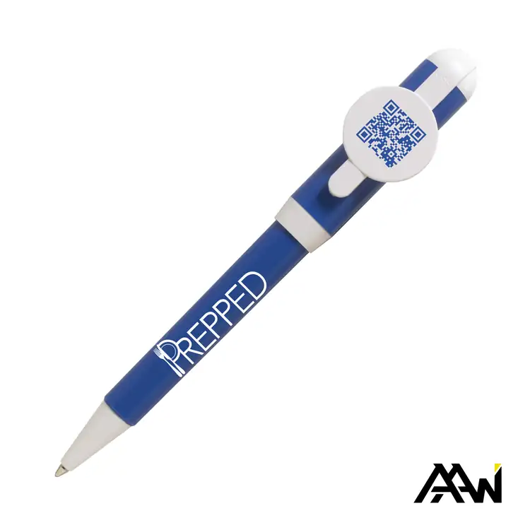 Jumbo QR Billboard Coloured Twist Pen with White Accents #3
