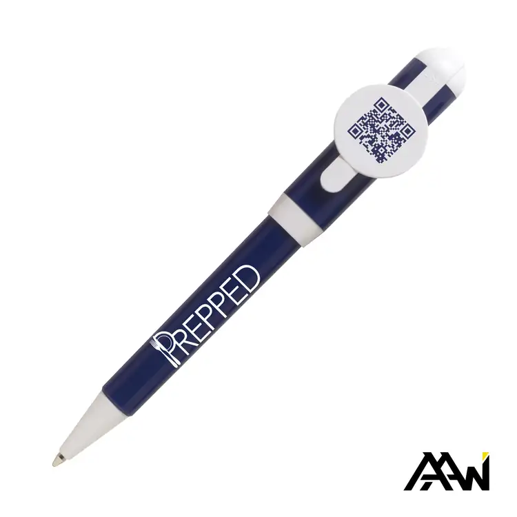 Jumbo QR Billboard Coloured Twist Pen with White Accents #4