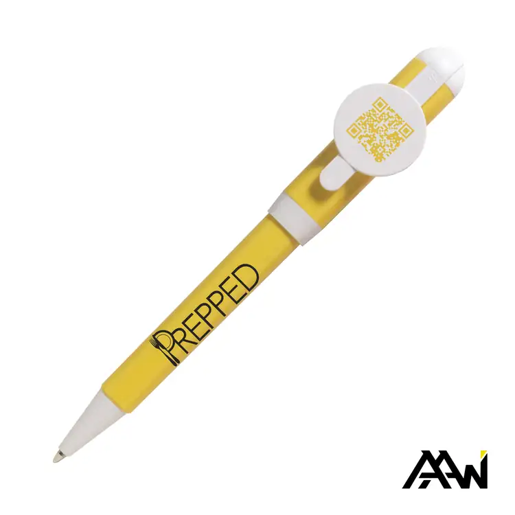 Jumbo QR Billboard Coloured Twist Pen with White Accents #6