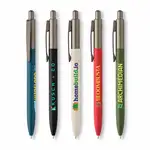 Stylo Koro en aluminium recyclé à accents gris métallique
