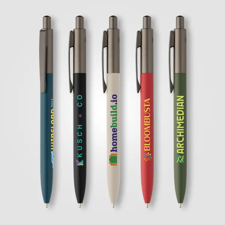 Koro Recycled Aluminum Gunmetal Trim Pen