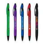 Stylo La Jolla Softy à garnitures noires avec stylet