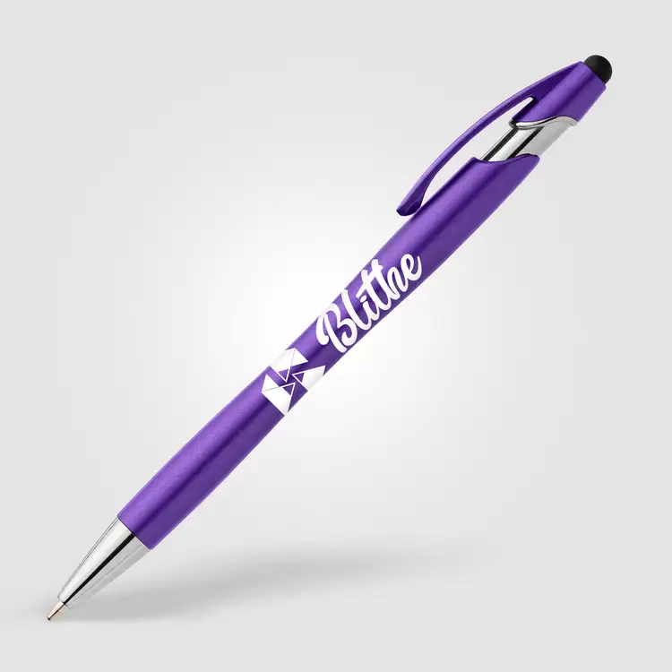 La Jolla Recycled Plastic Metallic Stylus Pen #10