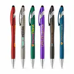 Stylo La Jolla métallique en plastique recyclé avec stylet
