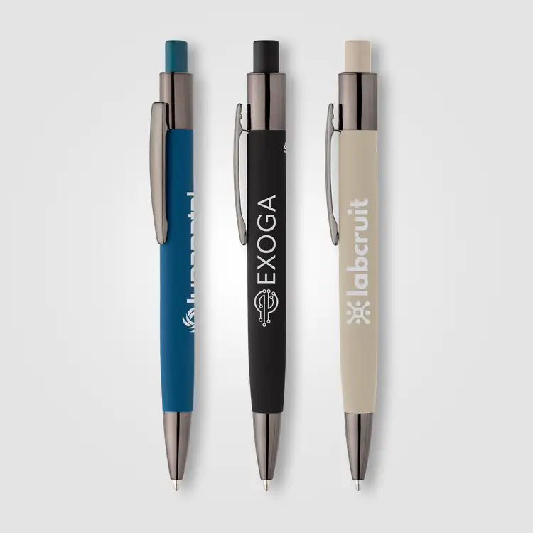 Malmö Recycled Aluminum Soft Touch Barrel Pen #2