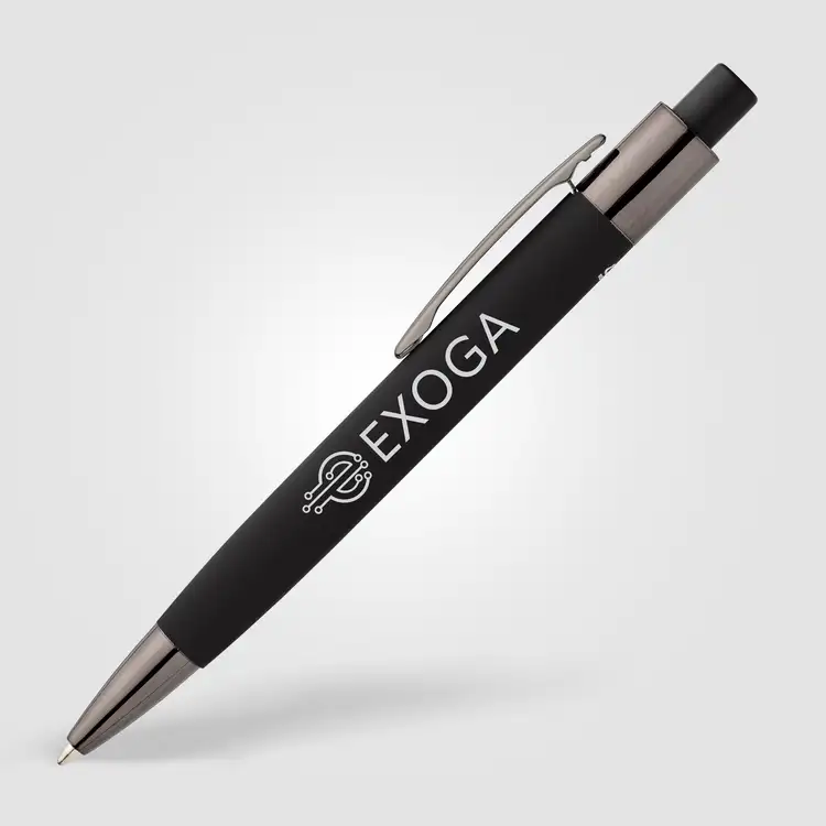 Malmö Recycled Aluminum Soft Touch Barrel Pen #3