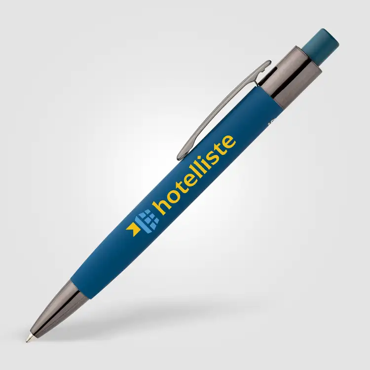 Malmö Recycled Aluminum Soft Touch Barrel Pen #6