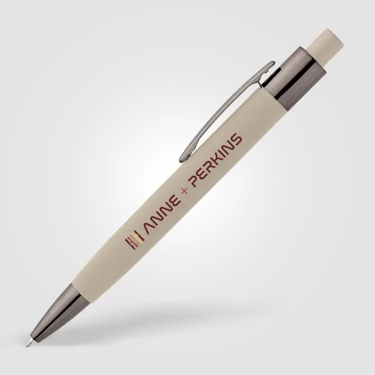 Malmö Recycled Aluminum Soft Touch Barrel Pen #8