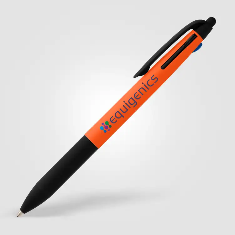 Malta Essentials Recycled Plastic 3-in-1 Stylus Neon Grip Multi-Ink Pen #7