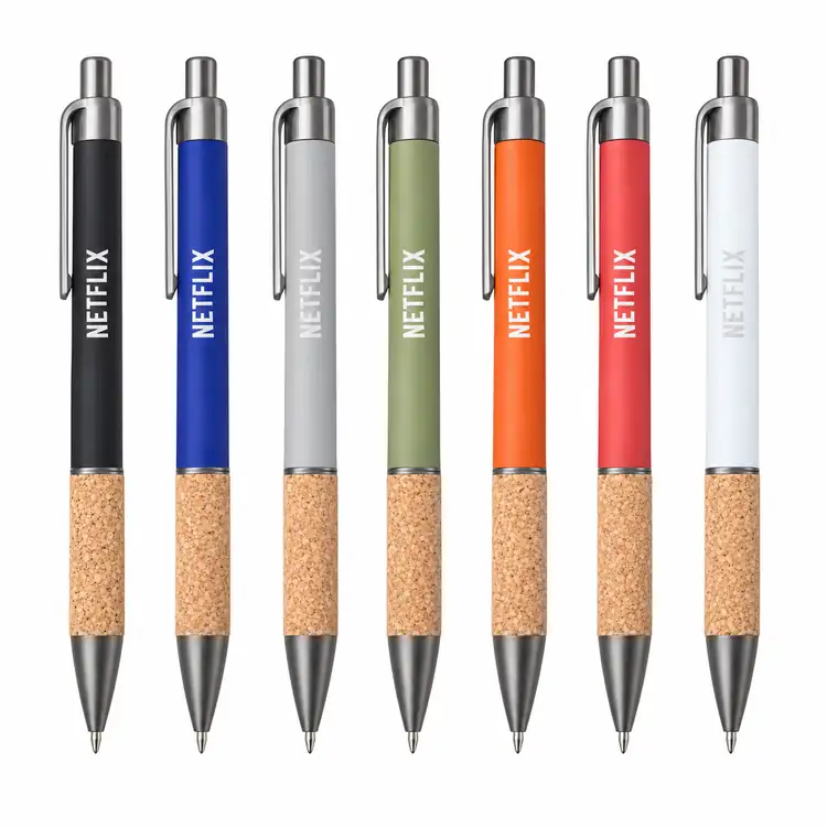 Otto Pen with Cork Grip & Black Ink Refill