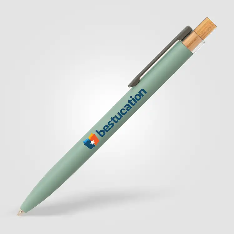 Reborn Recycled Aluminum FSC Bamboo Pen #14