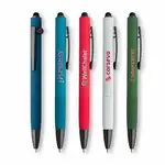 Stylo Saga en aluminium recyclé à mécanisme coulissant avec stylet