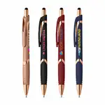 Stylo Solana Softy à accents or rose avec stylet