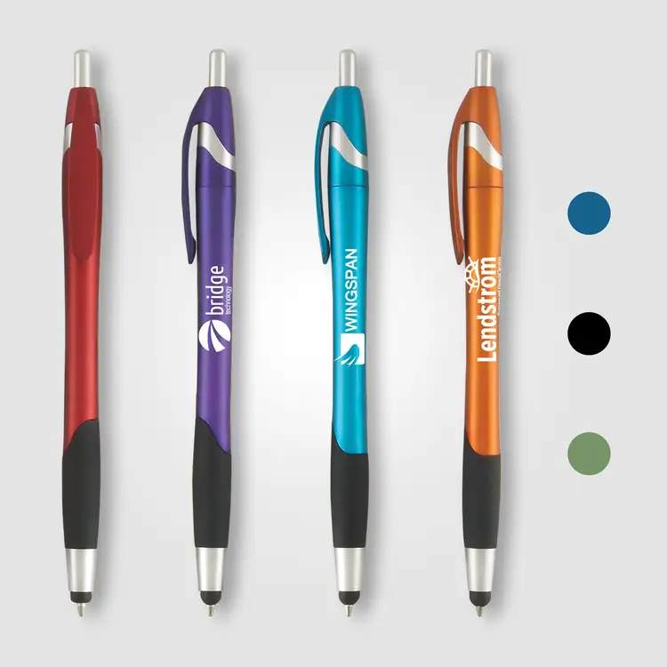 Stratus Chrome Comfort Grip Stylus Pen
