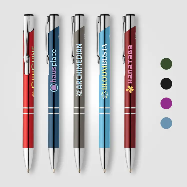 Tres-Chic Recycled Aluminum Metallic Chrome Trim Pen