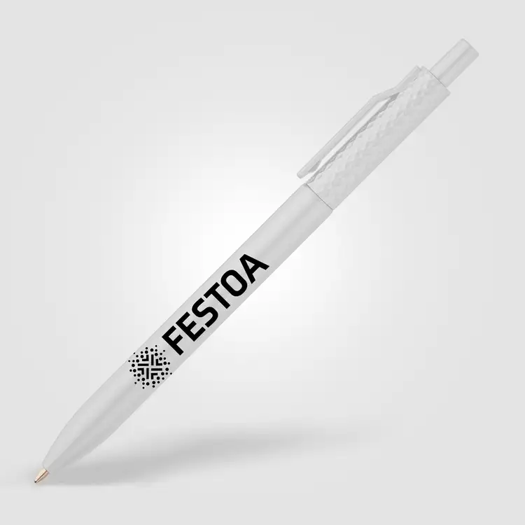Vale Recycled Plastic Diamond Textured Metallic Pen #10