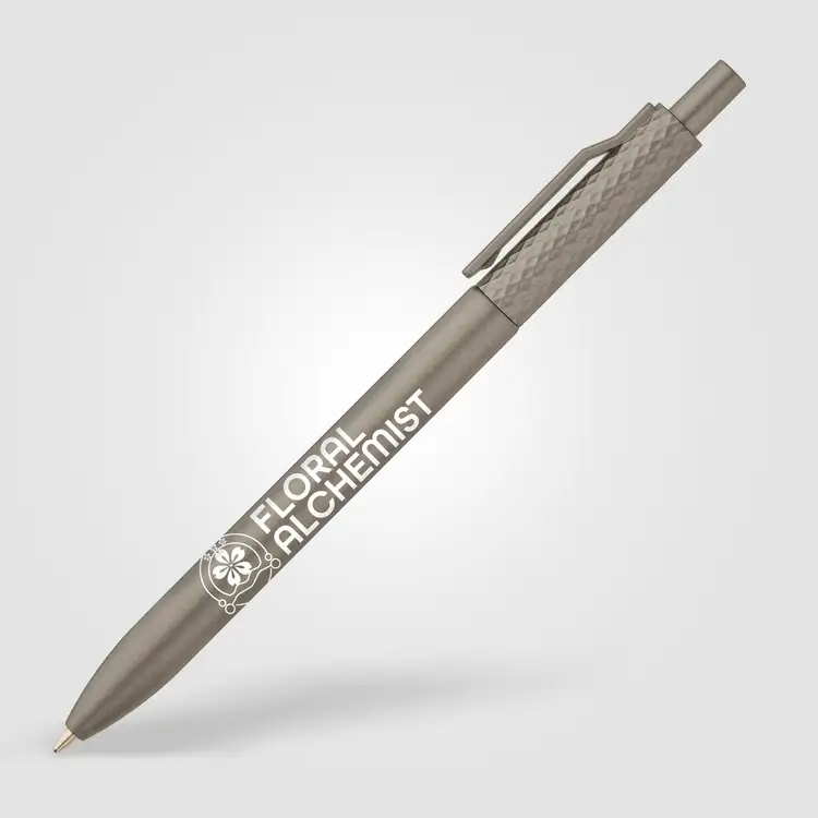 Vale Recycled Plastic Diamond Textured Metallic Pen #6
