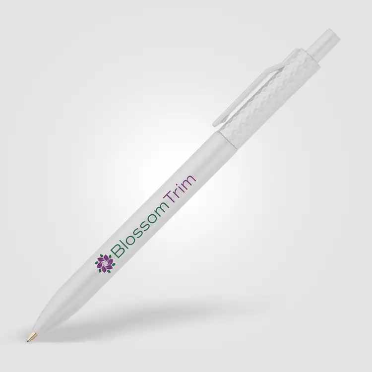 Vale Recycled Plastic Diamond Textured Metallic Pen #9