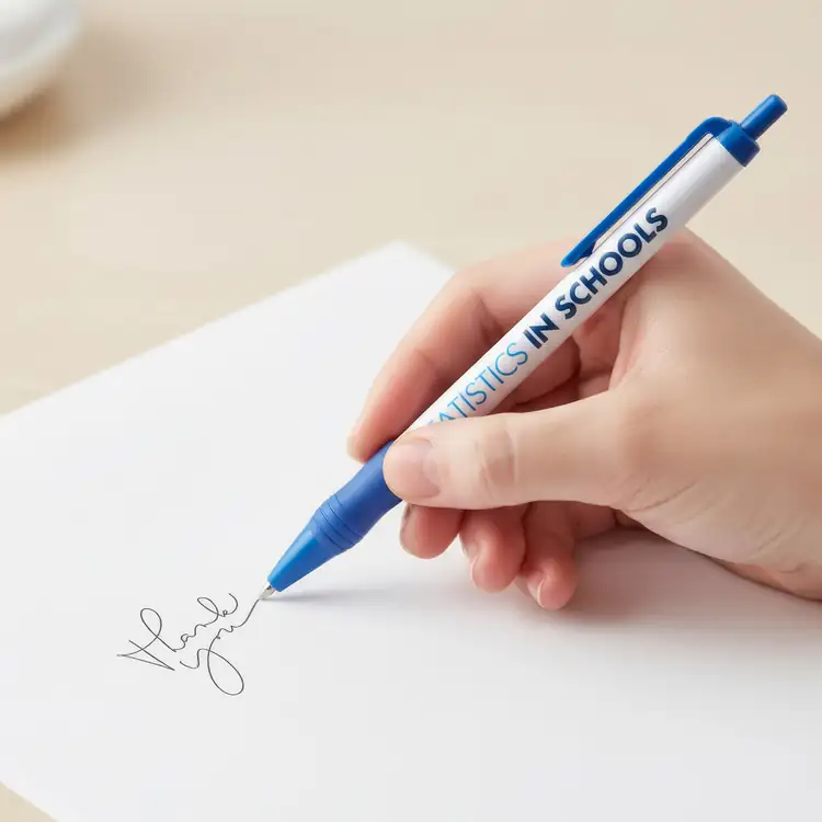Value Slim Grip Pen with Multicolor Print and Matte Trim #10