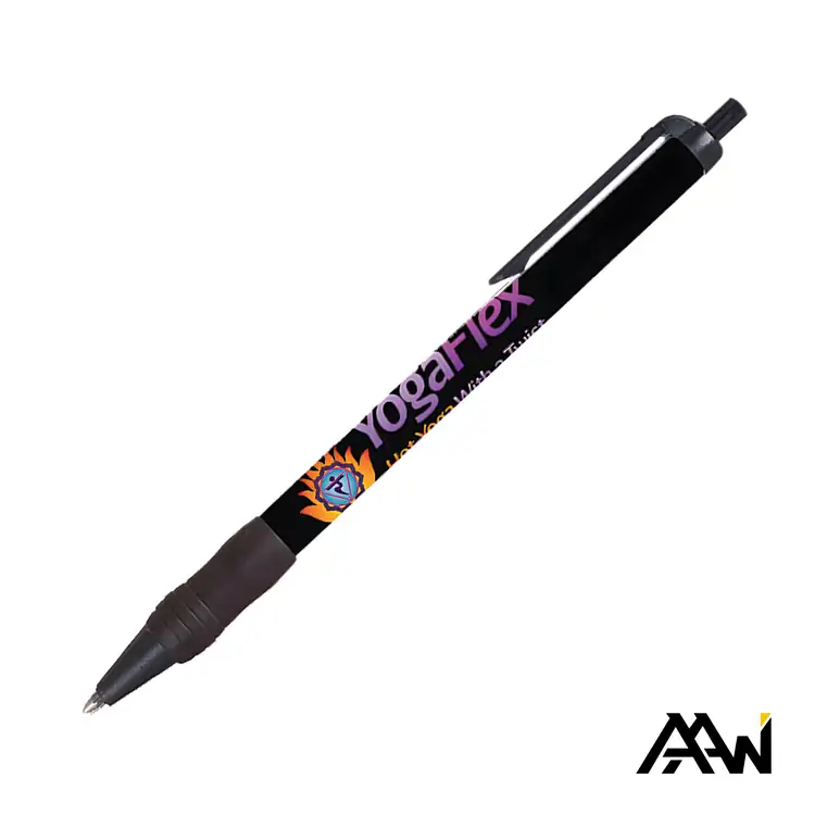 Value Slim Grip Pen with Multicolor Print and Matte Trim #2