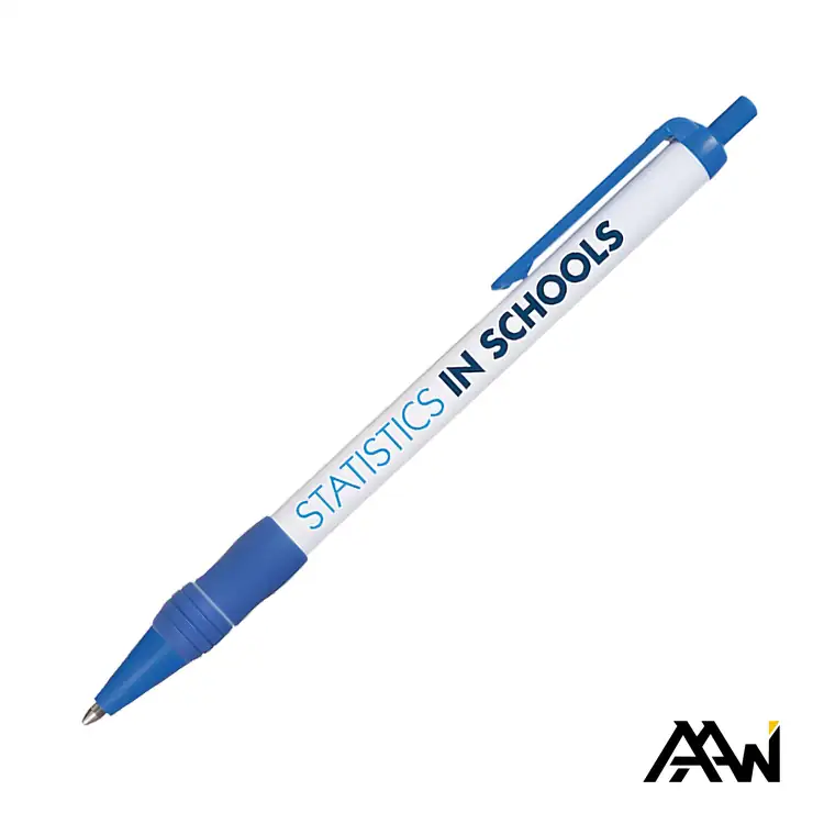 Value Slim Grip Pen with Multicolor Print and Matte Trim #3