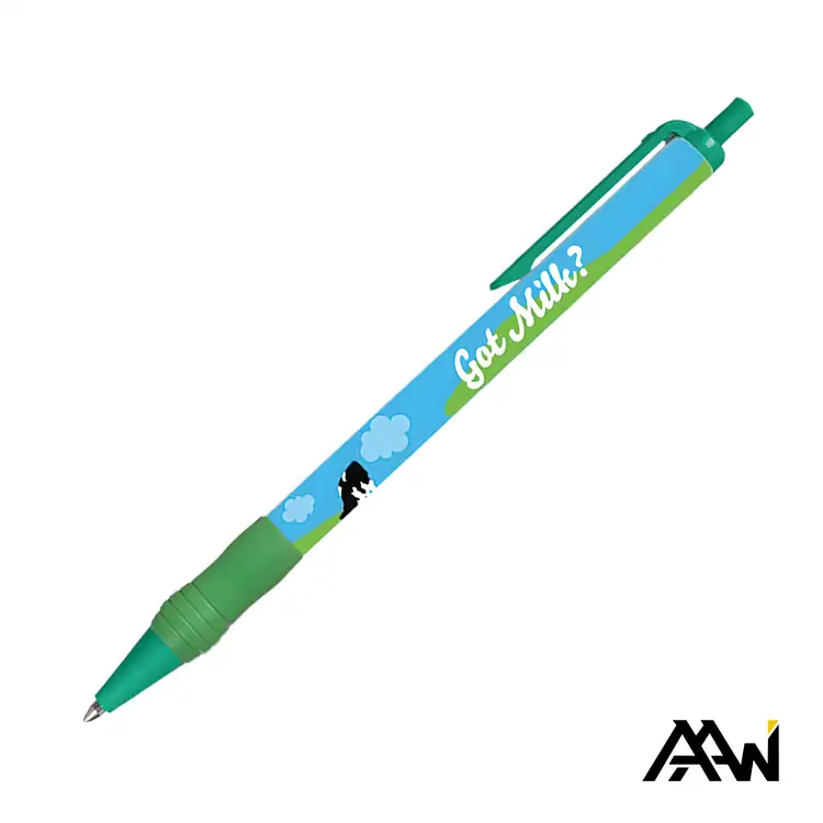 Value Slim Grip Pen with Multicolor Print and Matte Trim #5