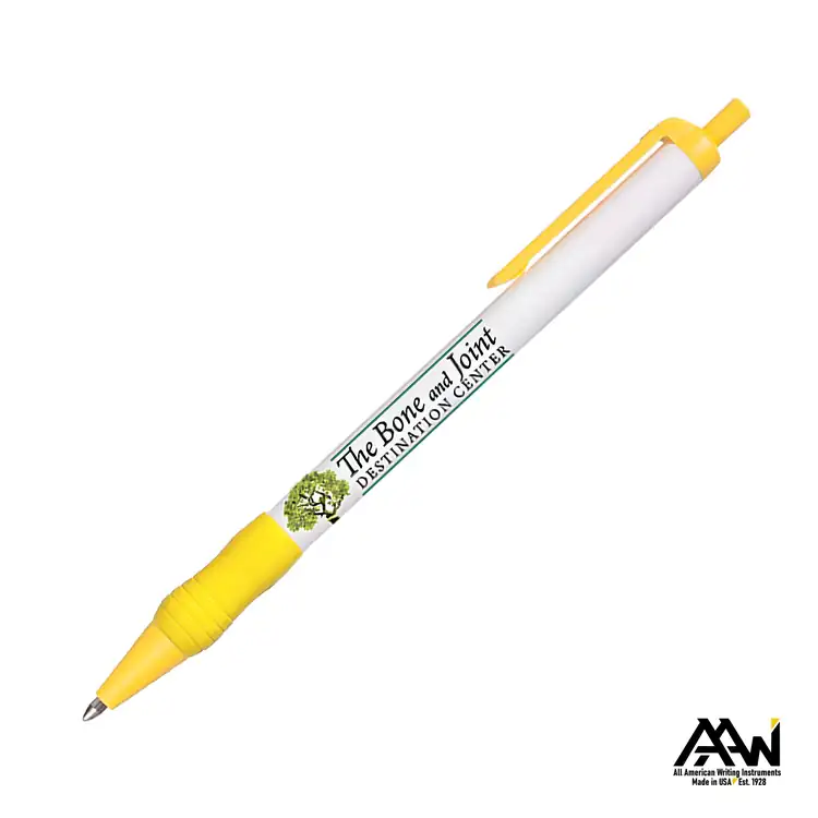 Value Slim Grip Pen with Multicolor Print and Matte Trim #8