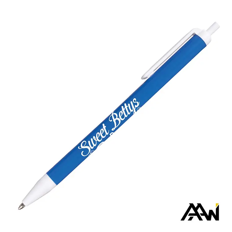 Stylo Value Slim à corps coloré brillant - Accent blanc mat #3